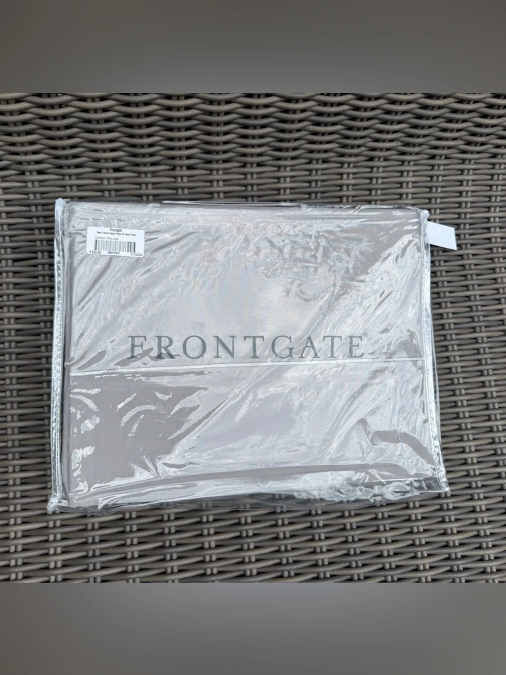 Frontgate Queen Organic Sheet Set - Pewter - NWT